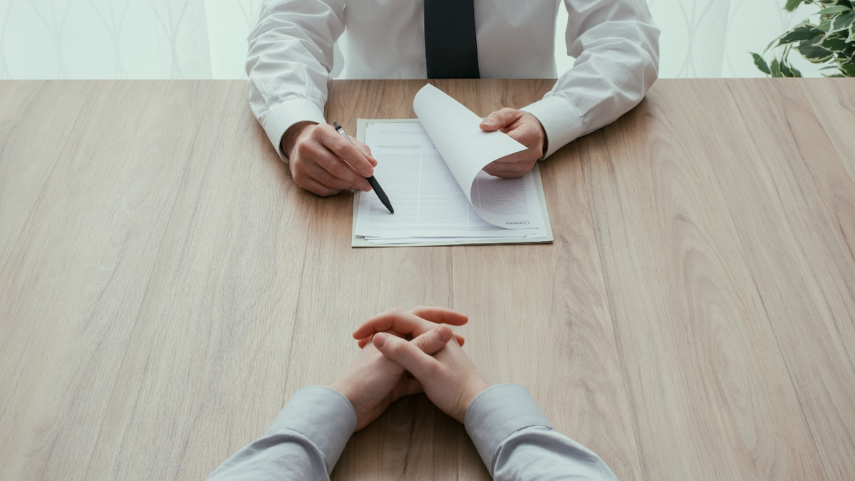 Interview coaching session